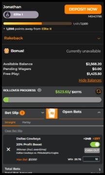 Can I deposit and withdraw through MyBookie app?