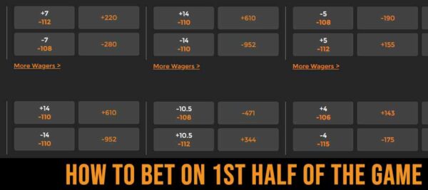 How to Bet on 1st Half of the Game and Win with MyBookie