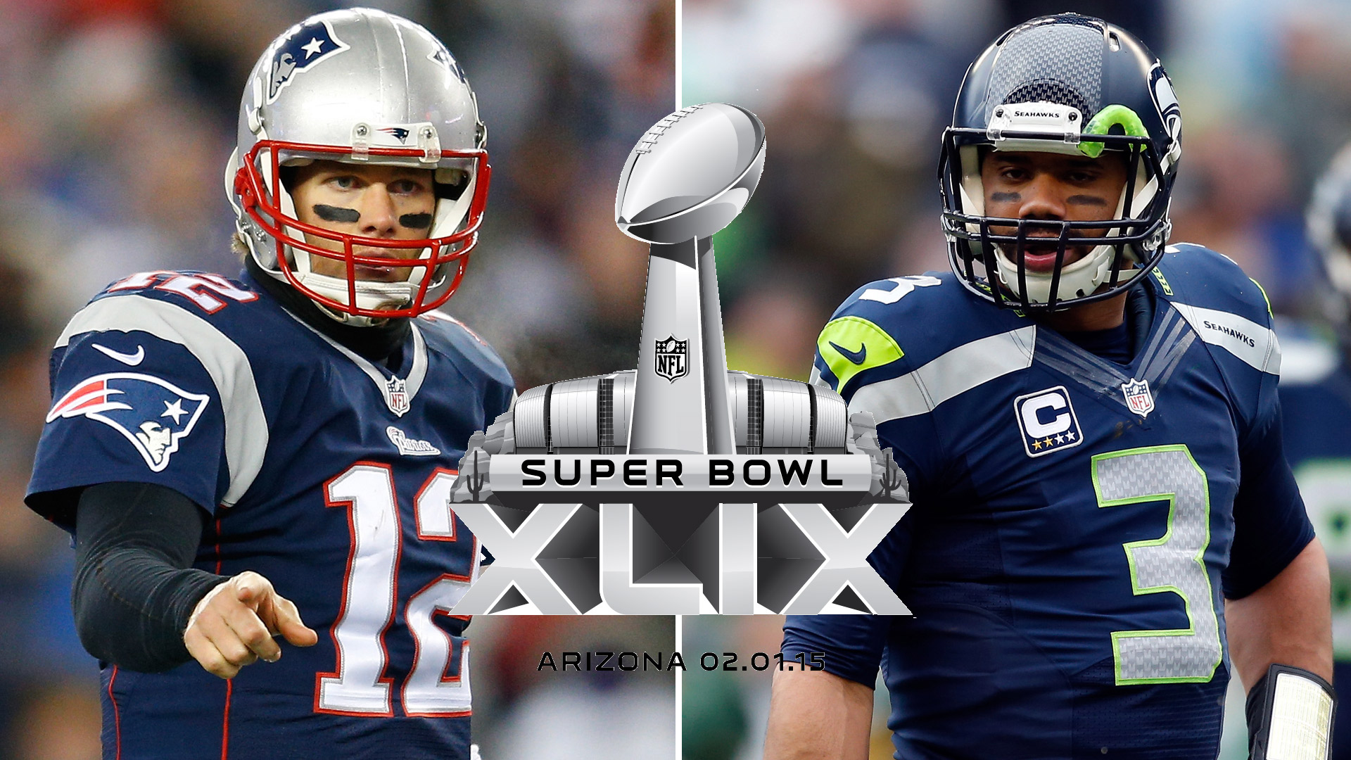 Tom Brady vs Russell Wilson Super Bowl 49