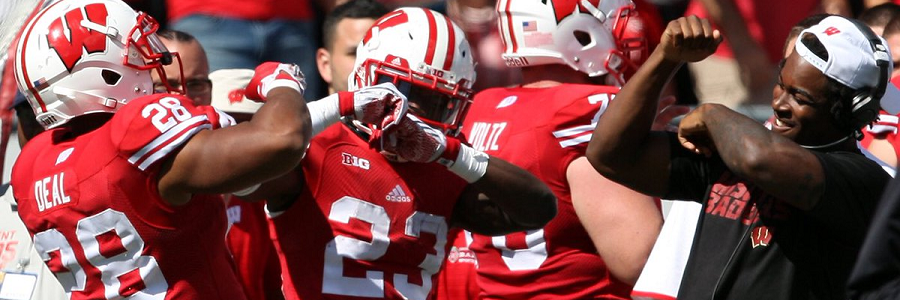 The NCAAF Odds for Week 8 indicate Wisconsin is a huge favorite.