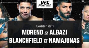 UFC Fight Night: Betting Odds for the Moreno vs Albaz Bout