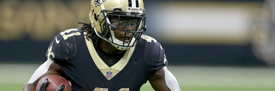 Alvin Kamara and the Saints are huge favorites at the NFL Playoffs Betting Odds.