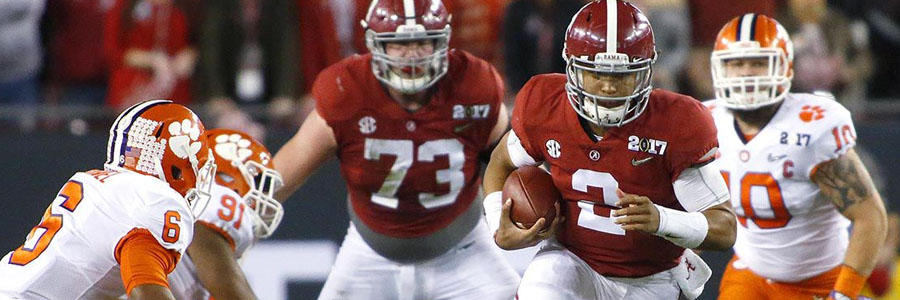 Once again, Alabama will be one of the NCAAF Betting favorites.