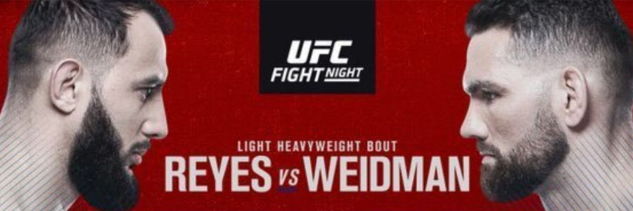 UFC on ESPN 6 Reyes vs Weidman Odds, Preview & Prediction.
