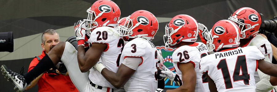 According to the NCAAF Week 10 Spread, the Bulldogs are huge favorites to beat South Carolina.