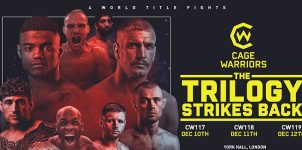 Cage Warriors 123, Cage Warriors 124 & Cage Warriors 125 Betting Preview