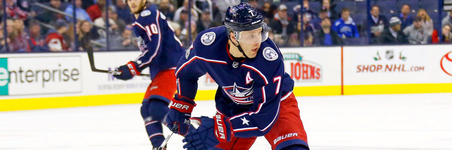 The Blue Jackets are slight underdogs at the NHL Betting Lines.
