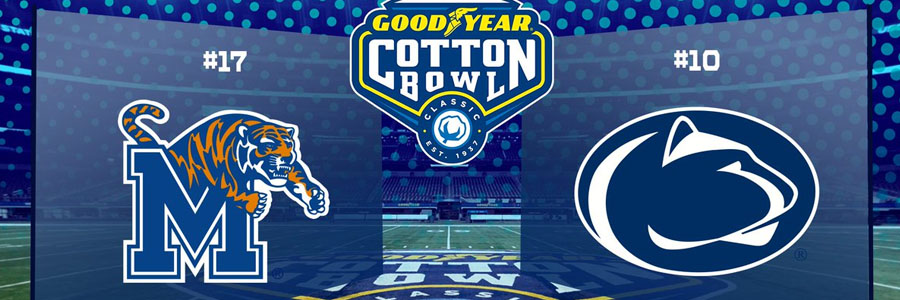 Memphis vs Penn State 2019 Cotton Bowl Betting Spread & Preview.