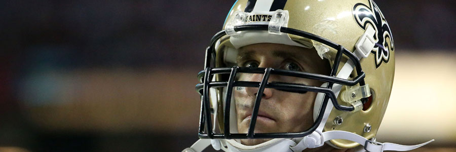 Drew Brees and the Saints are the favorites at the NFL Week 16 Lines against the Falcons.