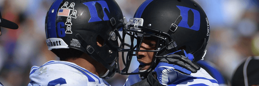 According to the latest College Football Odds, the Blue Devils are no favorites.