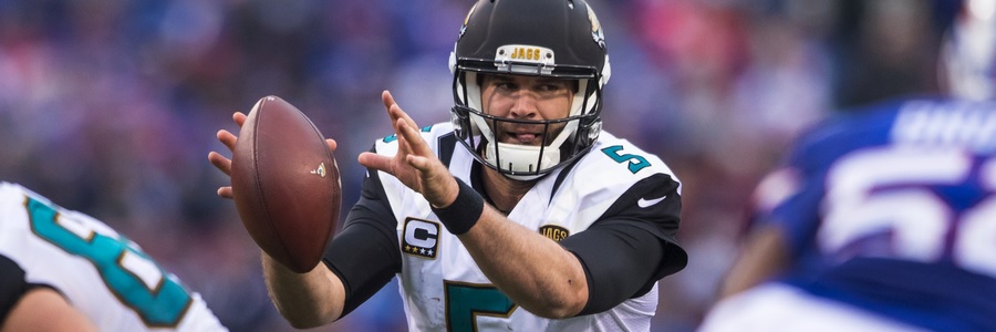 The Jaguars come in as the NFL Betting Odds favorite for the Wild Card Round against the Bills.