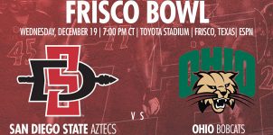 Feature image San Diego State vs Ohio 2018 Frisco Bowl Odds & Pick.