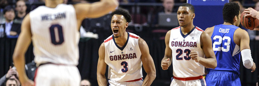 Gonzaga comes in as the College Basketball Betting favorite for this contest.