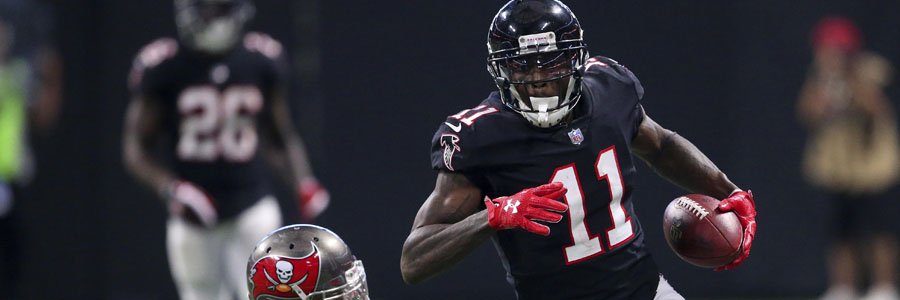 Julio Jones is one of the reasons why the Falcons are the NFL Odds favorite for Week 13.