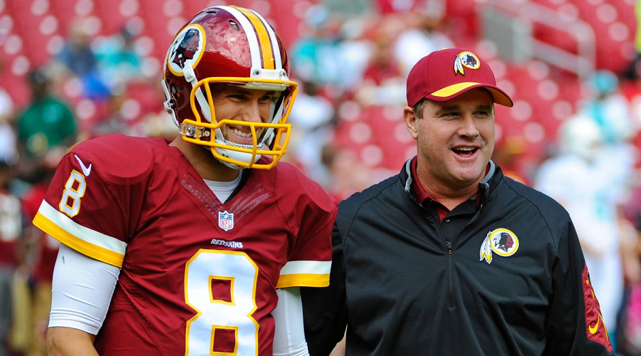 Kirk Cousins and Jay Gruden