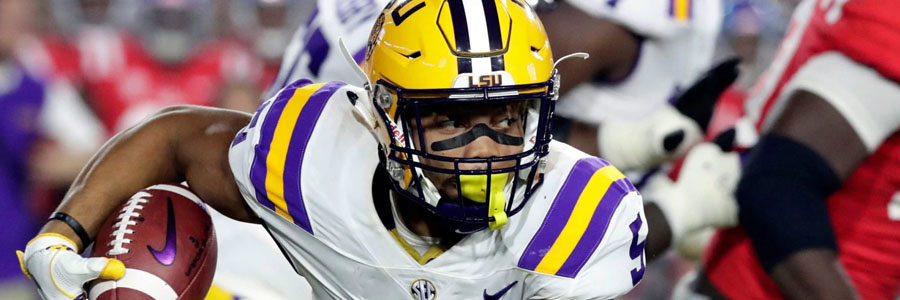 LSU comes in as a favorite for NCAA Football Week 1.