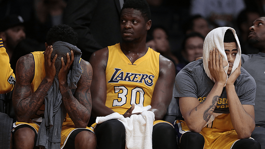 It's not easy being a Lakers player right now.