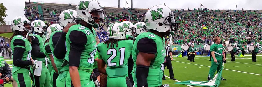 Marshall's New Mexico Bowl Odds to win are not very good.