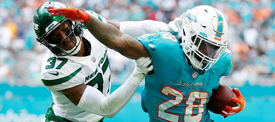 Miami Dolphins at New York Lines for Week 5 of the 2022 NFL Season