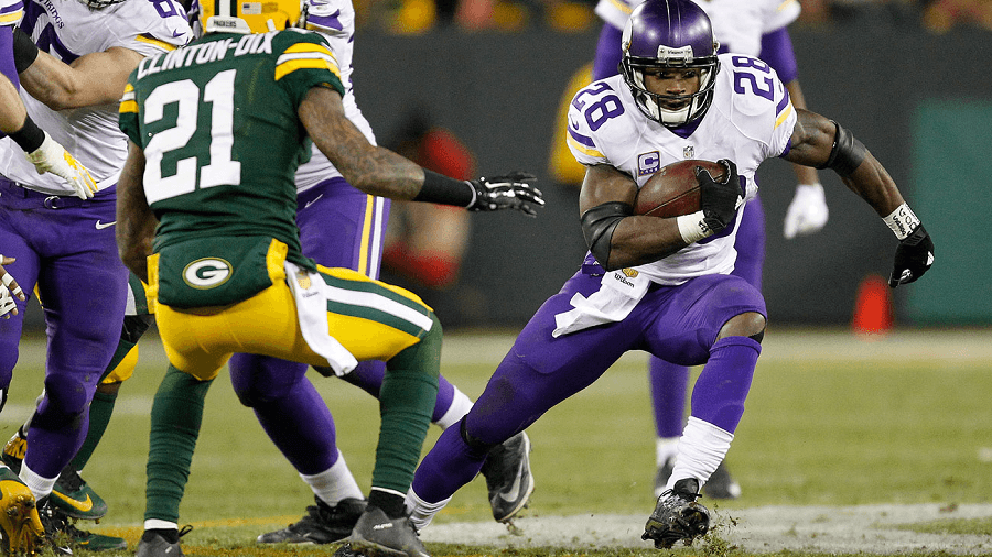 Adrian Peterson can run the ball through whoever he wants to.