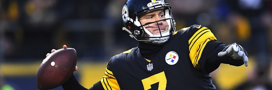 NFL Week 1 Odds: Ben Roethlisberger and the Pittsburgh Steelers are the same 9-point favorites they opened as while the total has dropped a bit from 47.5 to 47. 