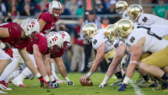 Stanford vs Notre Dame Stand off