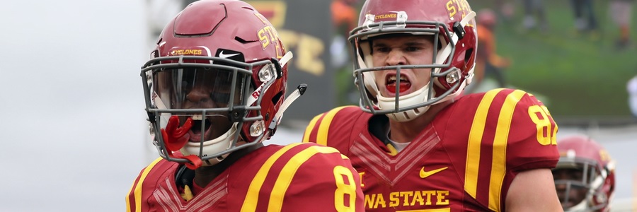 Iowa State is not favored by the NCAAF Betting Lines.