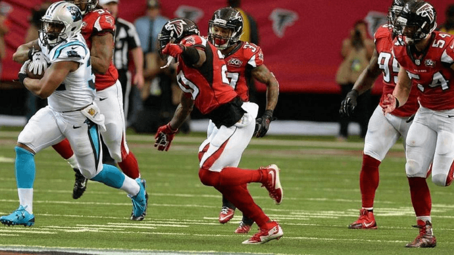 The Panthers saw their perfect season come to an end vs the Falcons.