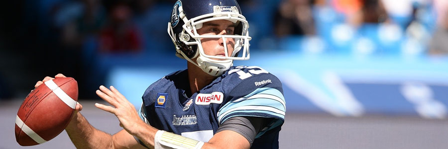 Toronto is favored by the CFL Betting Odds for the Eastern Final.