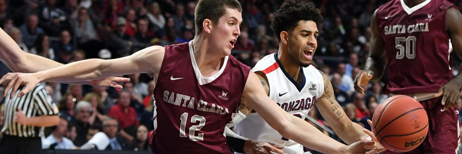 Gonzaga at Santa Clara is not going to be a close contest.