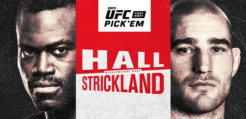 UFC Fight Night: Hall Vs Strickland Betting Odds & Picks