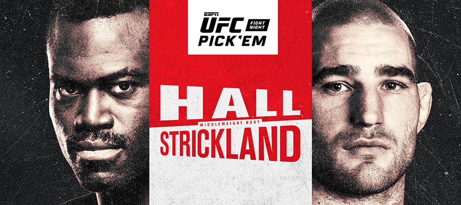 UFC Fight Night: Hall Vs Strickland Betting Odds & Picks