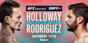 UFC Fight Night: Holloway Vs Rodriguez Betting Odds & Picks