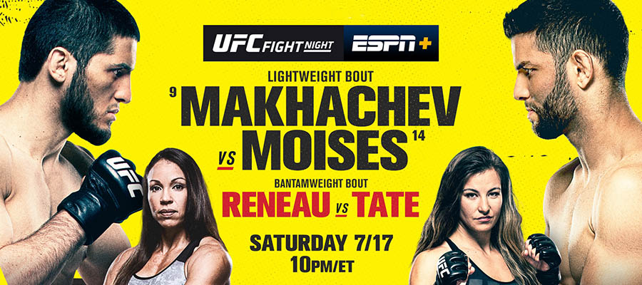 UFC Fight Night: Makhachev Vs Moises Betting Odds & Picks