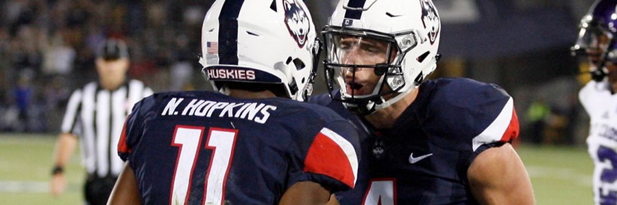 NCAA Football Odds: UConn got past Holy Cross in their opener, 27-20, but it didn’t come without its share of drama. 