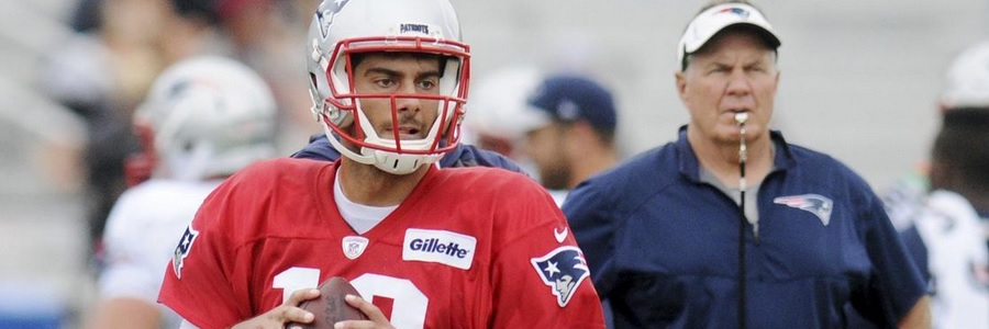 NFL Preseason backup quarterback Jimmy Garoppolo went 15 for 23 for 145 yards with one touchdown.