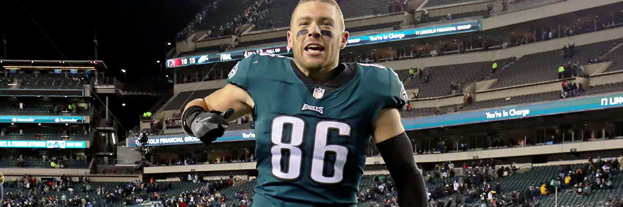 The Eagles are the home team, but the NFL Betting Odds are by the Vikings side.