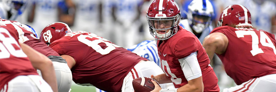 Southern Miss vs Alabama 2019 College Football Week 4 Spread & Betting Prediction