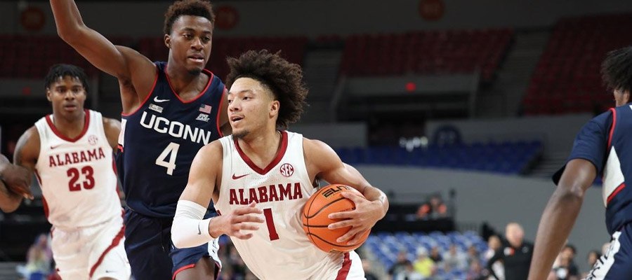 #4 Alabama vs #1 UConn March Madness Betting Lines and Score Prediction in the Final Four