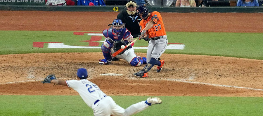 Astros vs Rangers MLB Betting Online for a American League Championship Series rematch