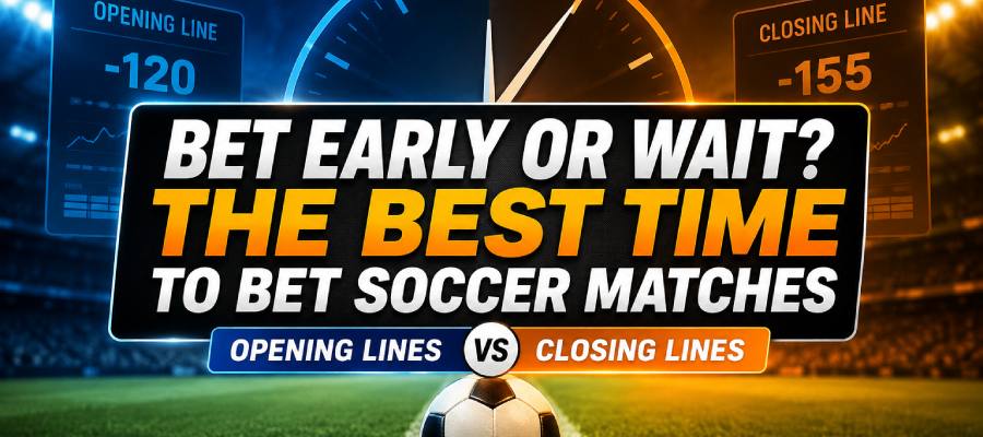 Best Time to Bet Soccer Matches: Opening vs Closing Lines Explained