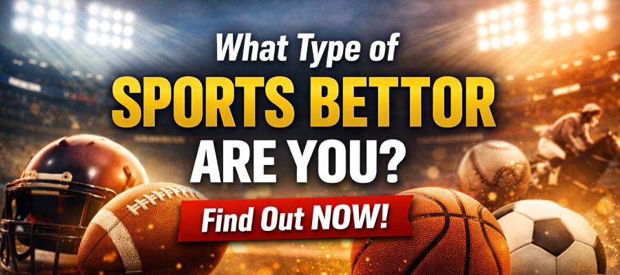 What type of sports bettor are you featured image with multiple sports balls and stadium background