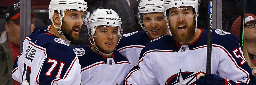 Are the Blue Jackets a secure bet in the NHL lines on Tuesday night?