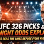 UFC 326 Picks & Fight Night Betting Odds Explained: How to Read the Lines Before Fight Nigh