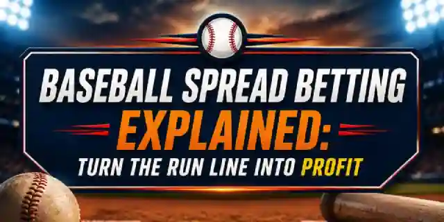Baseball run line betting odds and spread strategy visual showing margin and payout dynamics
