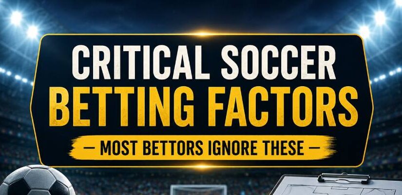 Critical Soccer Betting Factors Every Bettor Should Analyze Before Placing a Bet