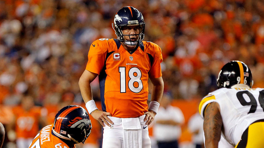 Peyton Manning, QB of the Denver Broncos.