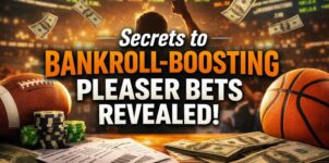 Secrets to bankroll-boosting pleaser bets revealed with football, basketball, betting tickets, and cash