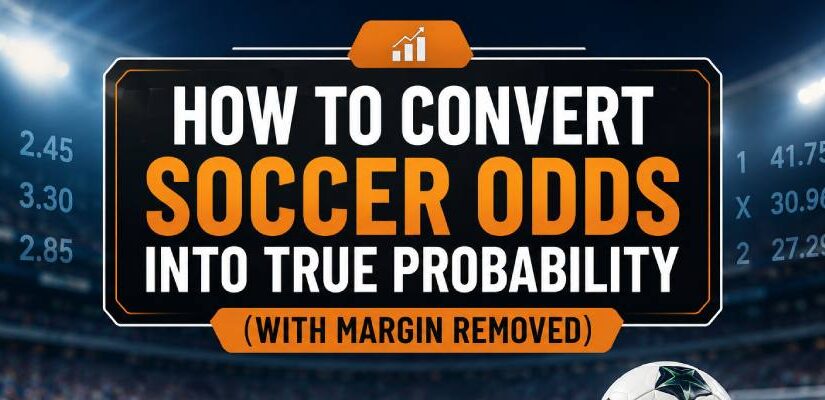 How to Convert Soccer Odds Into True Probability (With Margin Removed)