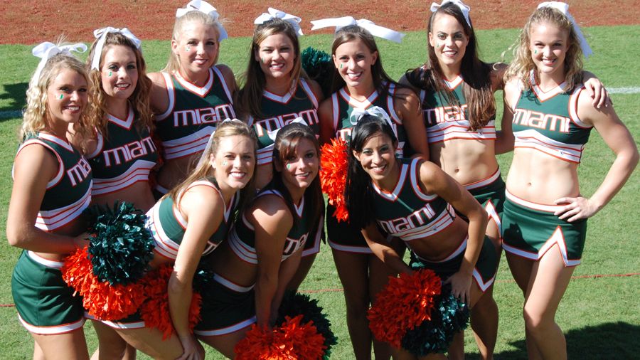 Miami's cheerleaders.